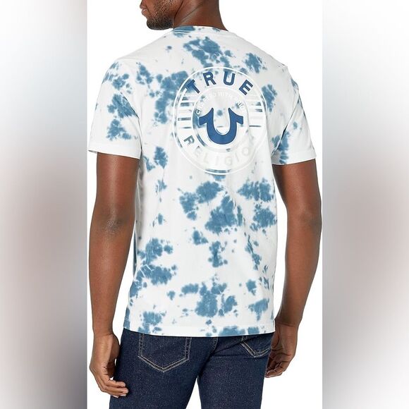 True Religion Men's Short Sleeve Sunset Tee Southbay Steel Crew Neck Size 3XL - Picture 2 of 6